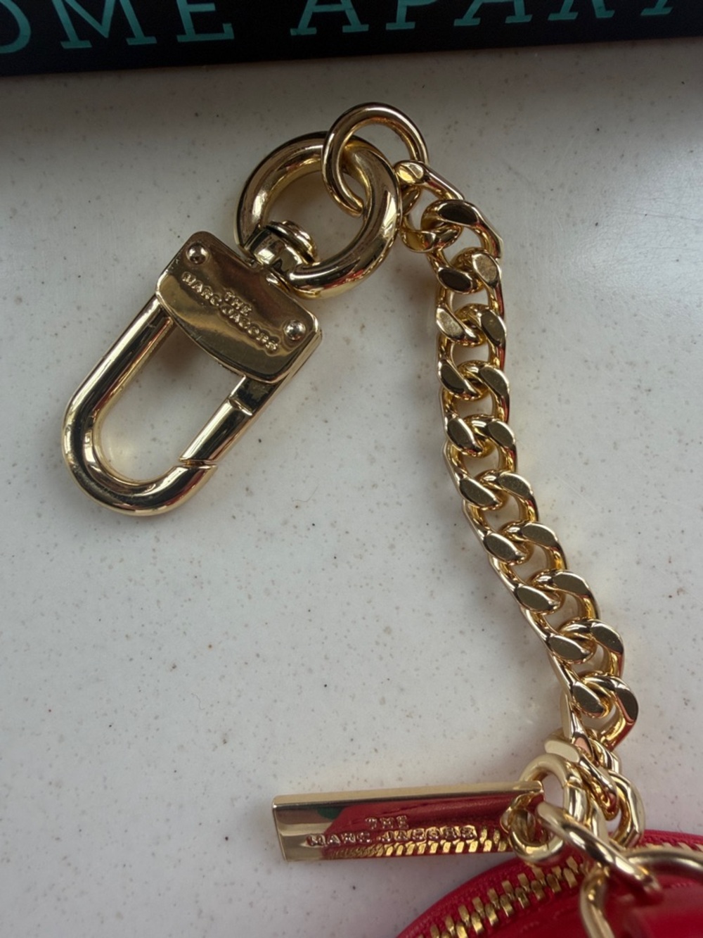 Marc Jacobs Red - The Sweet Spot Leather Card Case - Picture 5 of 7